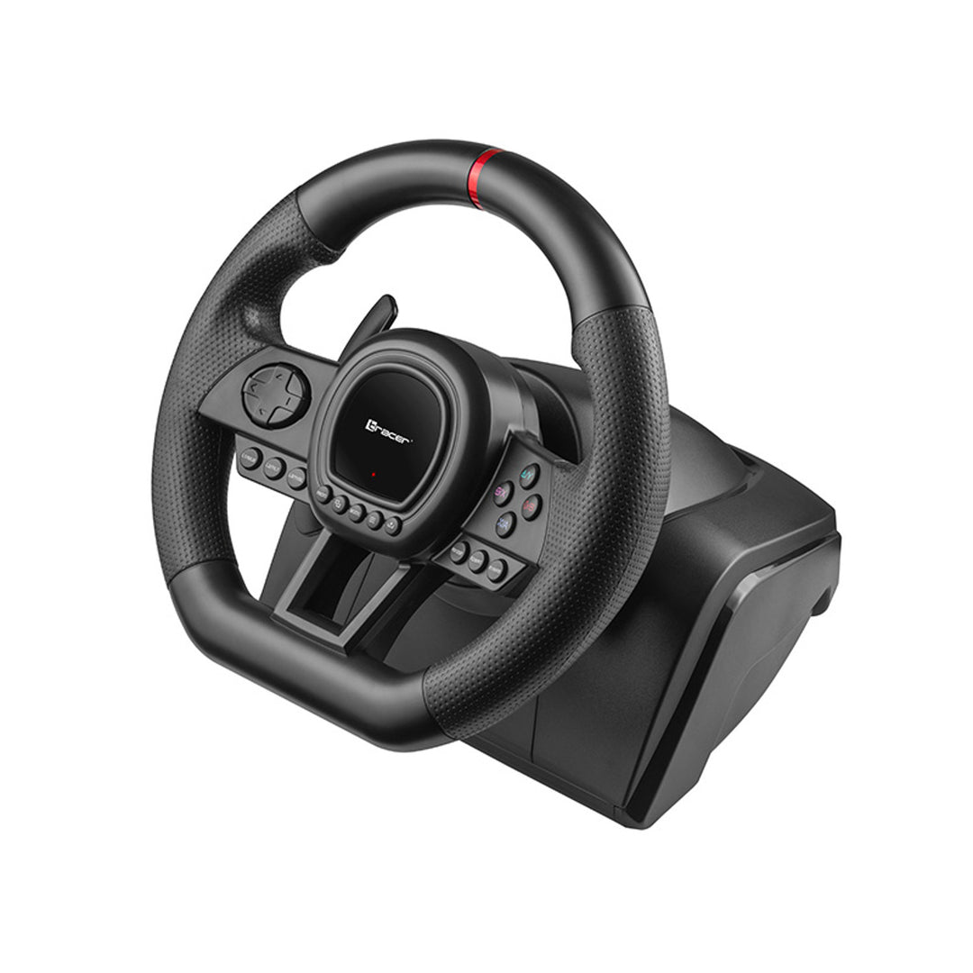 Tracer Volante con Caja de Cambios, Pedales, para PC PS3 PS4 Xbox One Xbox360 Switch, Simracer