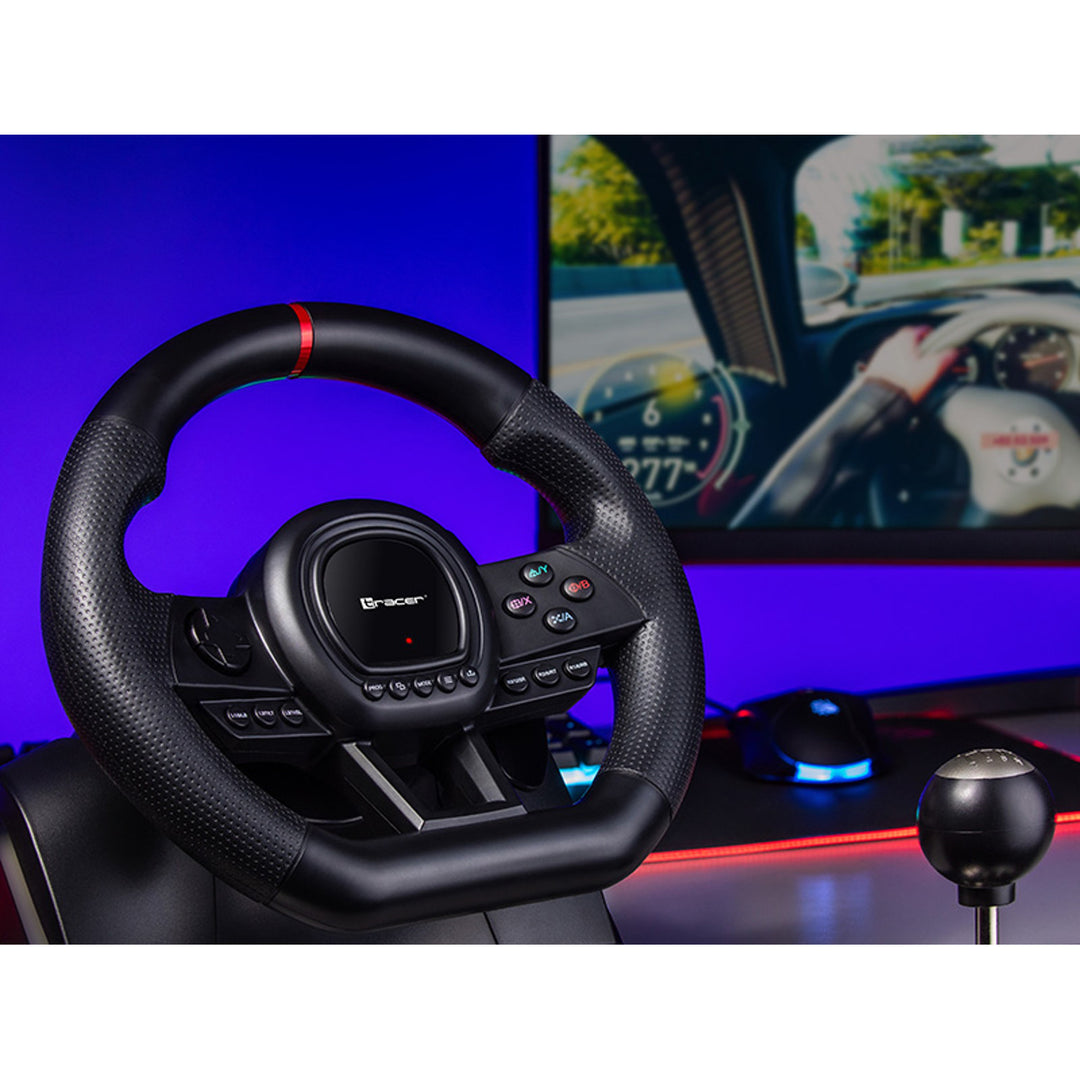 Tracer volant, boîte de vitesse, pédales, pour PC PS3 PS4 Xbox One Xbox360 Switch, Simracer