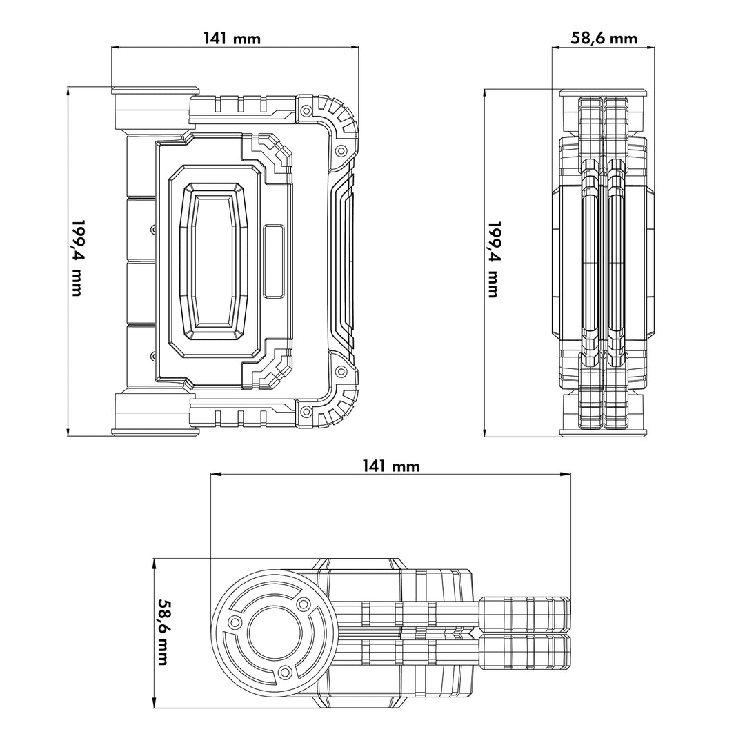 Maclean LED COB Arbeitsleuchte, 300 lm, 3 Leuchtmodi, Stromversorgung 4xAA, Farbtemp.6500K, MCE439