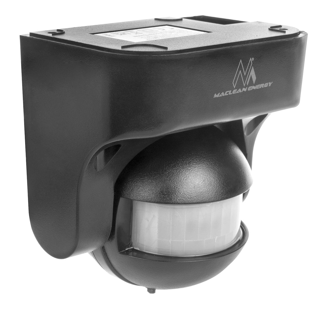 Maclean MCE358 GR Sensor de Movimiento por Infrarrojos Sensor PIR de 180° con Sensor Crepuscular Infrarrojo IP44 | Uso en Interiores y Exteriores | Alcance hasta 12 m | Carga 300/1200W