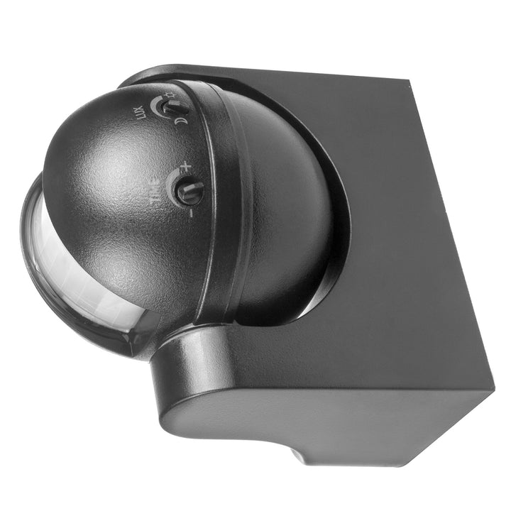 Maclean MCE358 GR Sensor de Movimiento por Infrarrojos Sensor PIR de 180° con Sensor Crepuscular Infrarrojo IP44 | Uso en Interiores y Exteriores | Alcance hasta 12 m | Carga 300/1200W