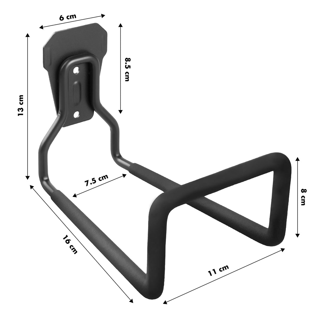 Maclean MC-441 Support mural de garage en acier pour pneus outils échelle tuyaux vélos max 35kg