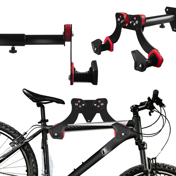 Maclean MC-449 Steel Bicycle Wall Mount Max Load 30kg Wall Bike Hanger Storage