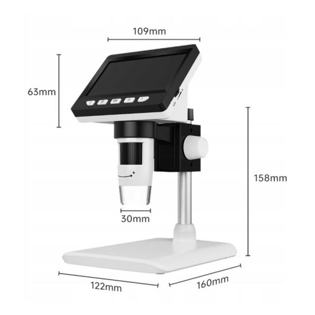 Lamex LXM289 Digital Microscope, LCD Display, 1000x Magnification, 1080p