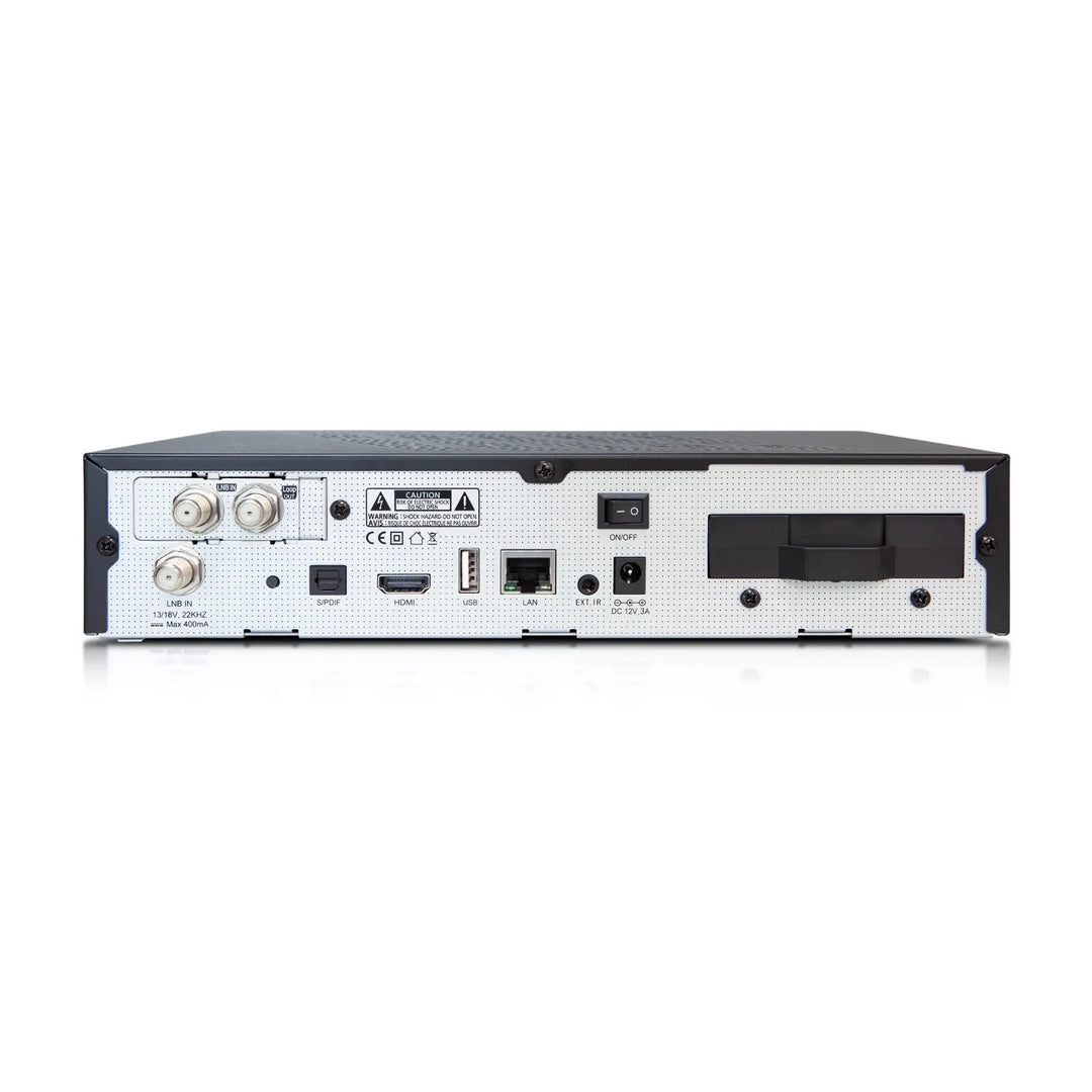 AB PULSe 4K Satellite Receiver With 4K Resolution 8 GB Flash Memory 2 GB DDR4 RAM 2x USB Premium User Experience