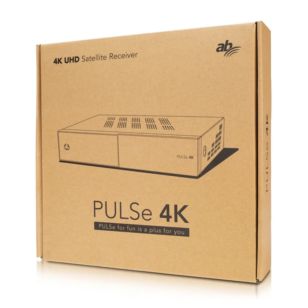 AB PULSe 4K Satellite Receiver With 4K Resolution 8 GB Flash Memory 2 GB DDR4 RAM 2x USB Premium User Experience