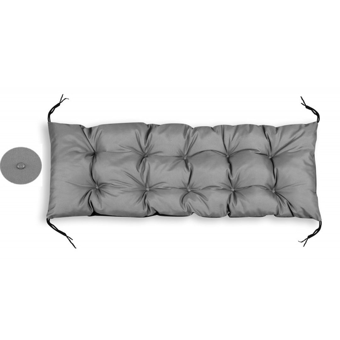 AIO Garden Cushion for Bench Swing Waterproof Grey 100x50 cm Garden Pillow