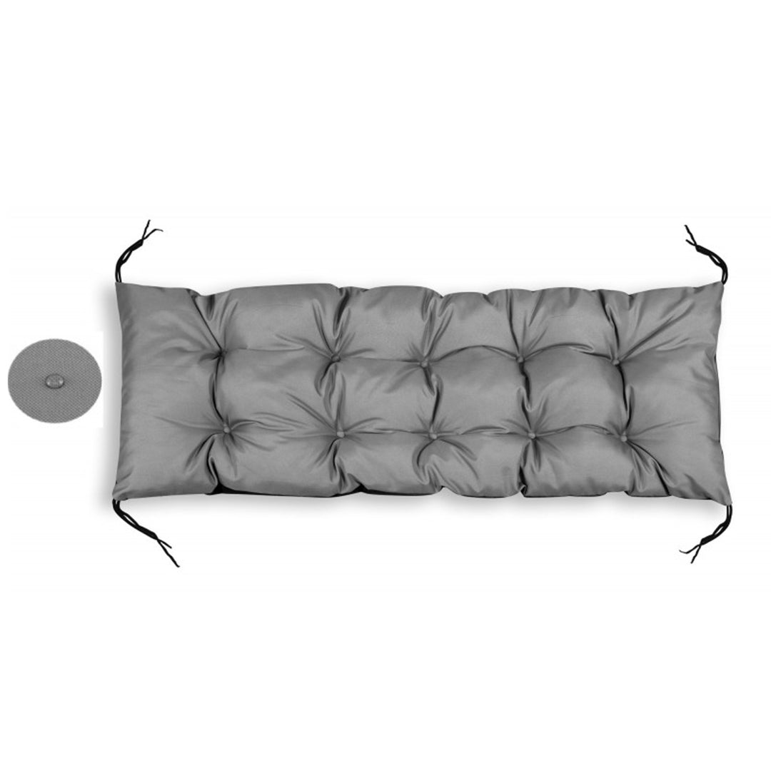 Coussin de jardin AIO, pour banc, balançoire, imperméable, gris, 150x50 cm, PODOGR150/50C-SZ