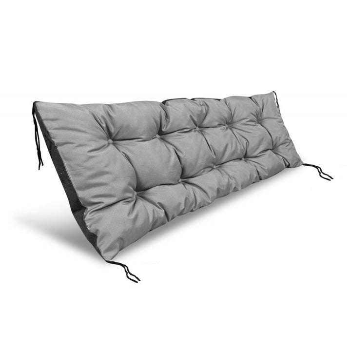 Coussin de jardin AIO, pour banc, balançoire, imperméable, gris, 150x50 cm, PODOGR150/50C-SZ