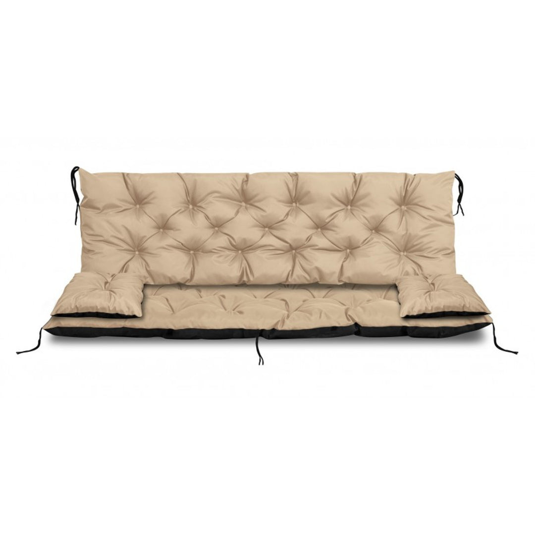 Beige garden set 100x60x50cm + 2 cushions 42 x 42cm