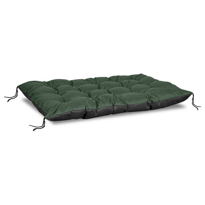 KingGarden Cojín para Banco de Jardín con Funda Impermeable, Asiento Interior y Exterior (Verde, 120x80 cm)