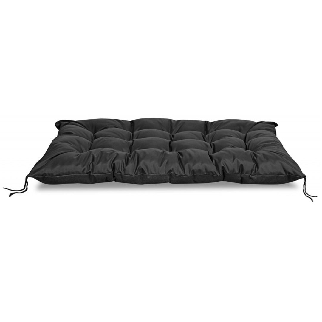 Coussin de jardin en palette imperméable noir 120x80 cm banc d'EUROPALETTE en noir