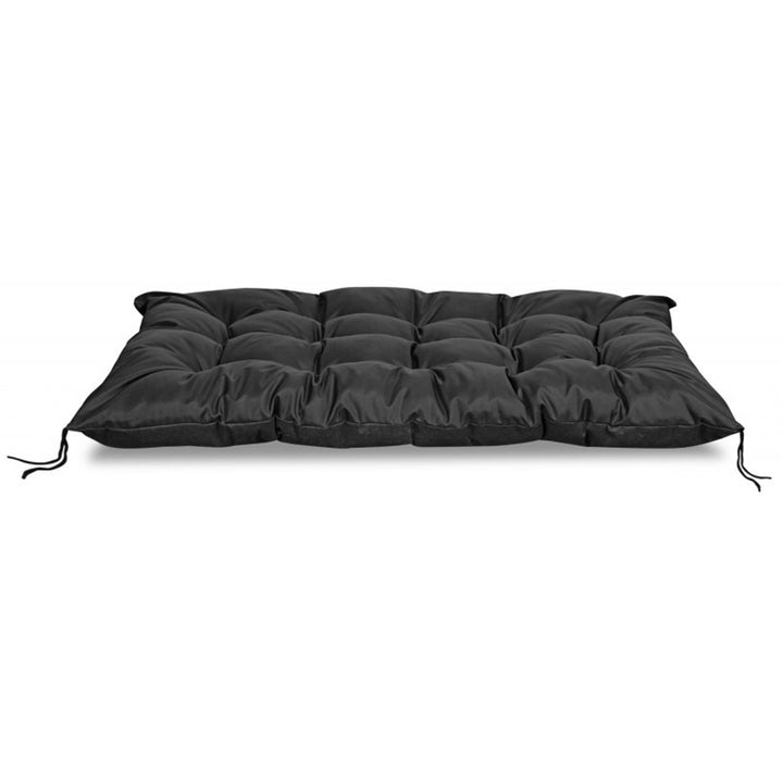 Coussin de jardin en palette imperméable noir 120x80 cm banc d'EUROPALETTE en noir