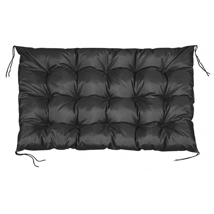 Coussin de jardin en palette imperméable noir 120x80 cm banc d'EUROPALETTE en noir