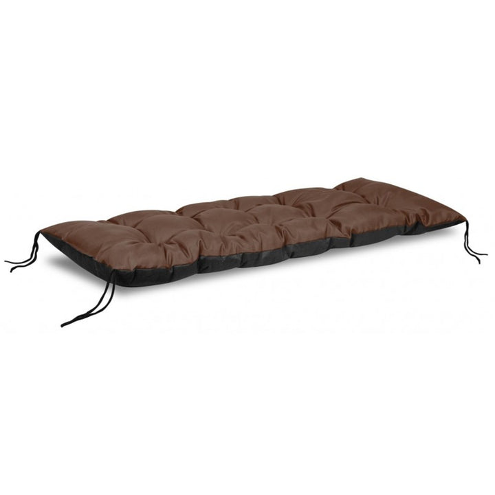 Garden bench cushion, tailored for European pallets in a rich brown hue. Measuring 120x40 cm, it offers both comfort and style to your outdoor seating area.