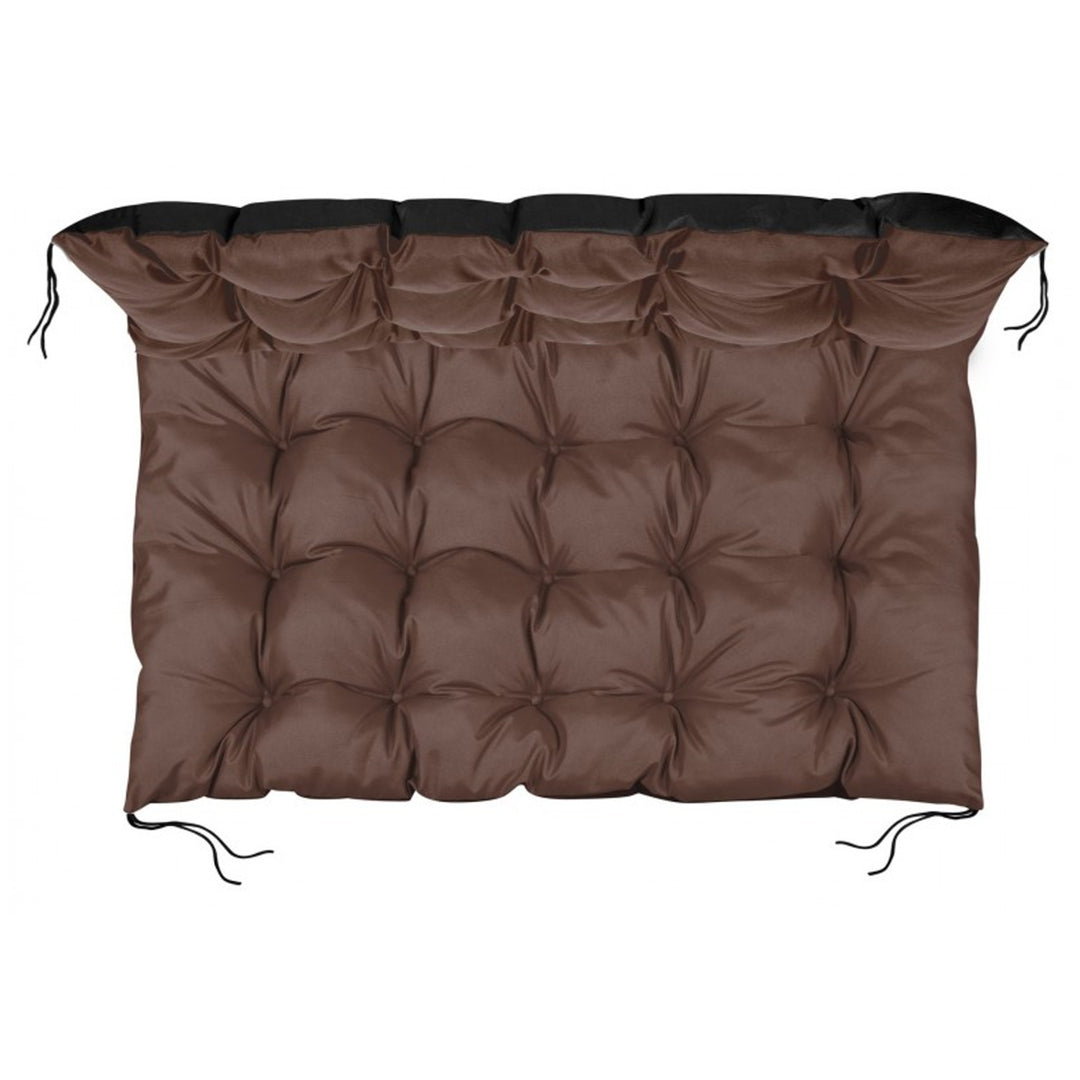 Waterproof pallet garden cushion brown 120x80 cm bench seat from EUROPALETTE in brown color