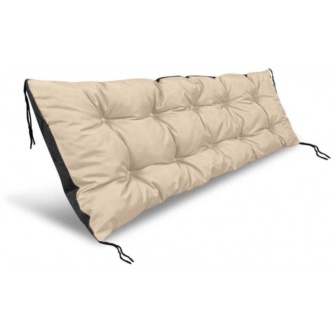 Coussin de banc de jardin d'europallets beige 120x40 cm