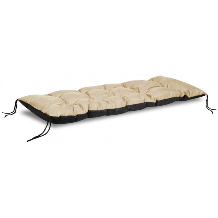 Coussin de banc de jardin d'europallets beige 120x40 cm