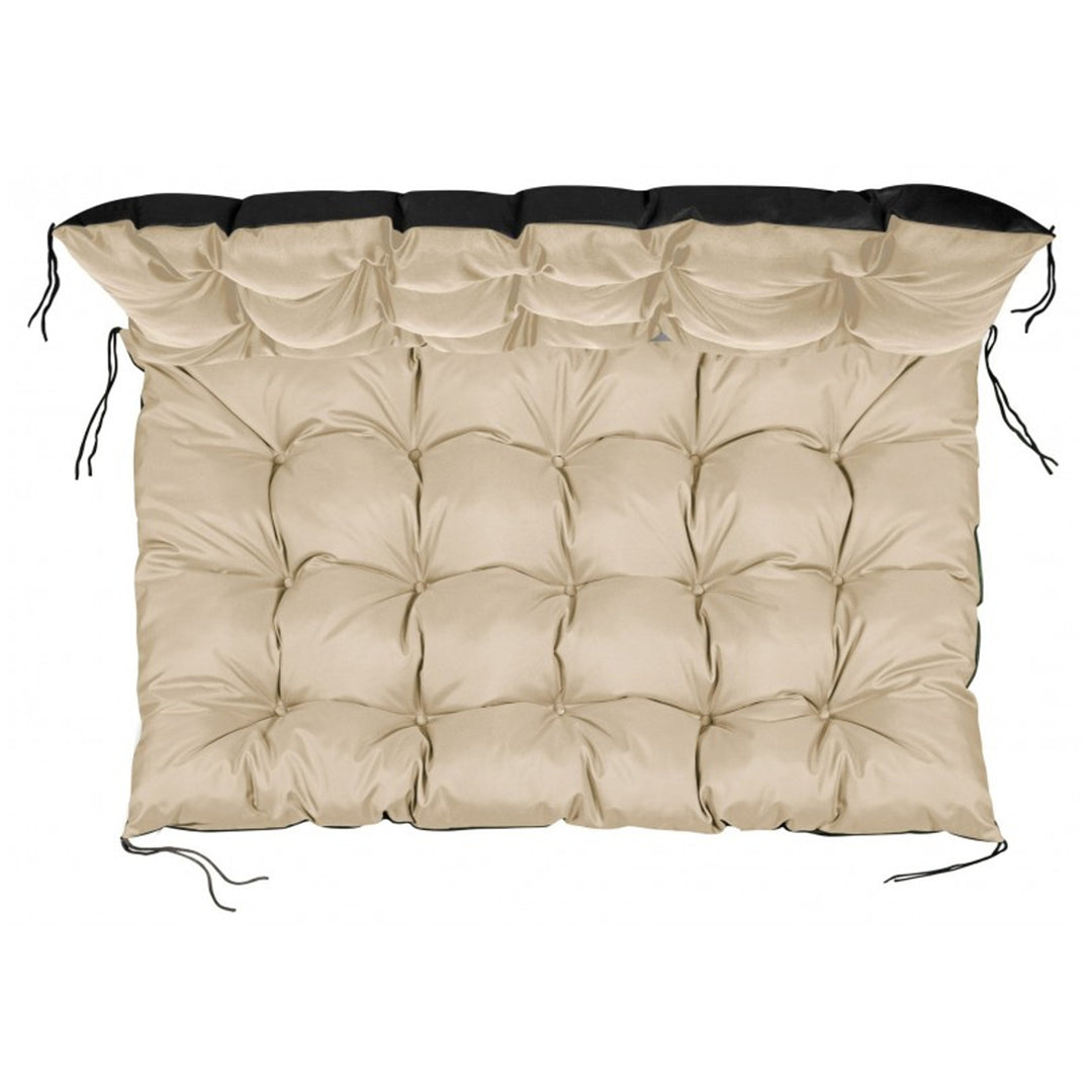 Coussin de jardin en palette imperméable beige 120x80 cm banc d'EUROPALETTE en beige