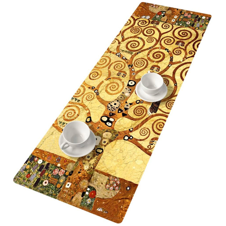 Bertoni Felt Table Runner Decorative Tablecloth 115x40 cm Art Deco Modern Klimt