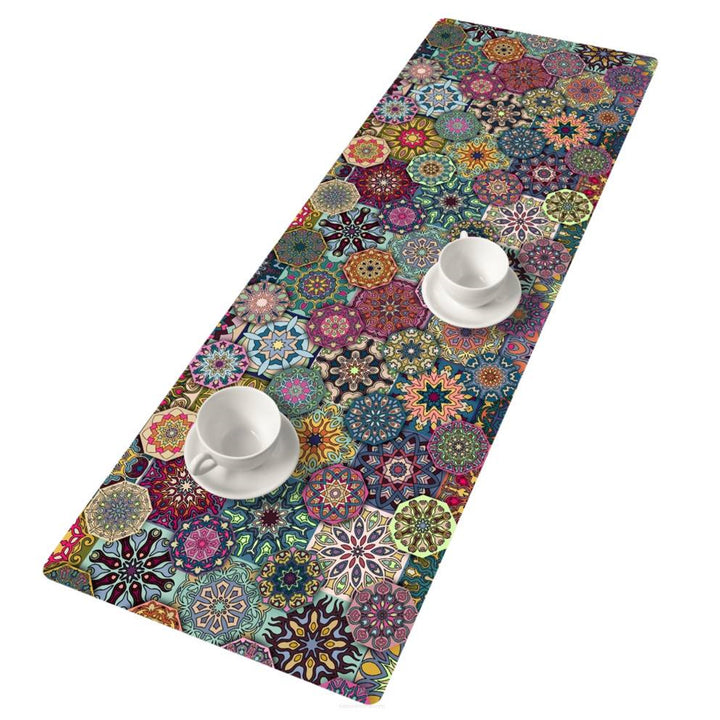 Bertoni Table Runner Decorative Felt 115x40cm Tablecloth Anti Scratch Thick Mandala Design Pattern