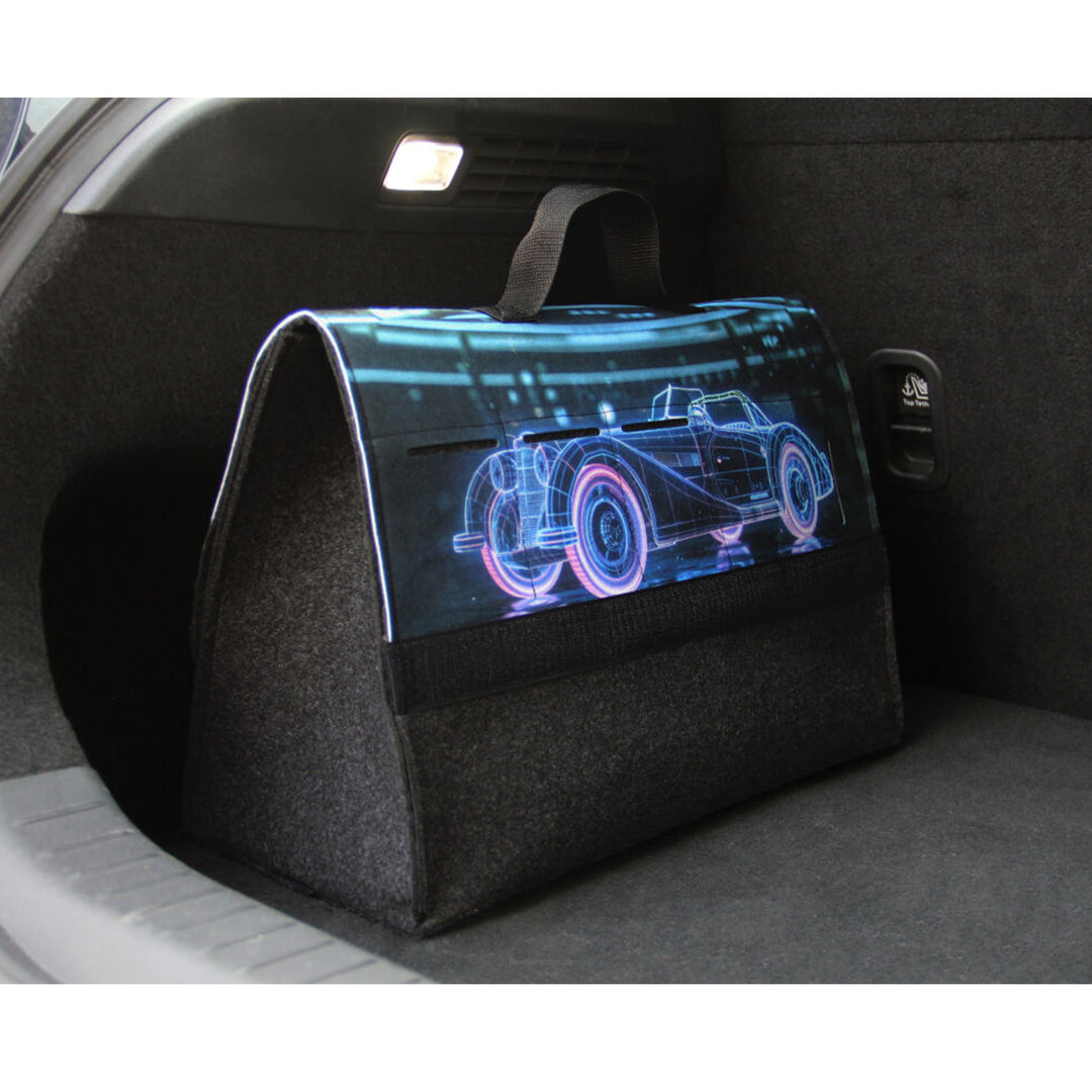 Arco Design Car Trunk Organizer Bag, 46x20cm, B-LUX Oldtimer, Durable Storage Solution