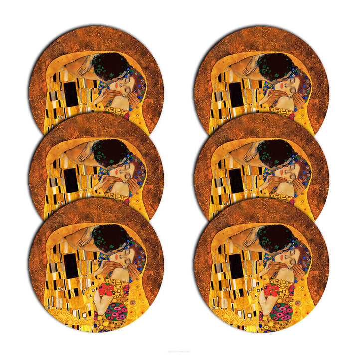 Bertoni Round Vinyl Table Mat Set – 6 Pieces, 33 cm Diameter