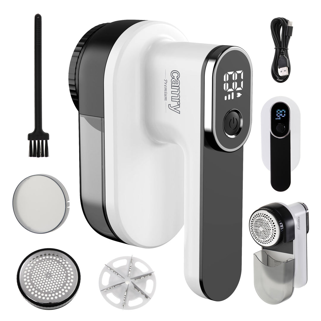 Camry Tissue-Rasierer, LCD-Display, Li-Ion-Akku, weiß und schwarz, CR 9620