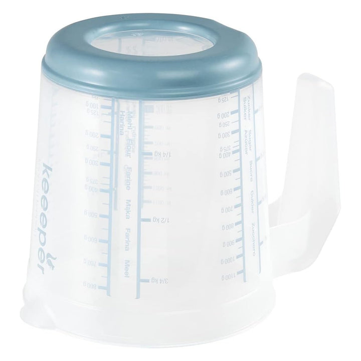 Keeeper measuring jug, non-slip, with handle, 1l, nordic blue, Masimmo