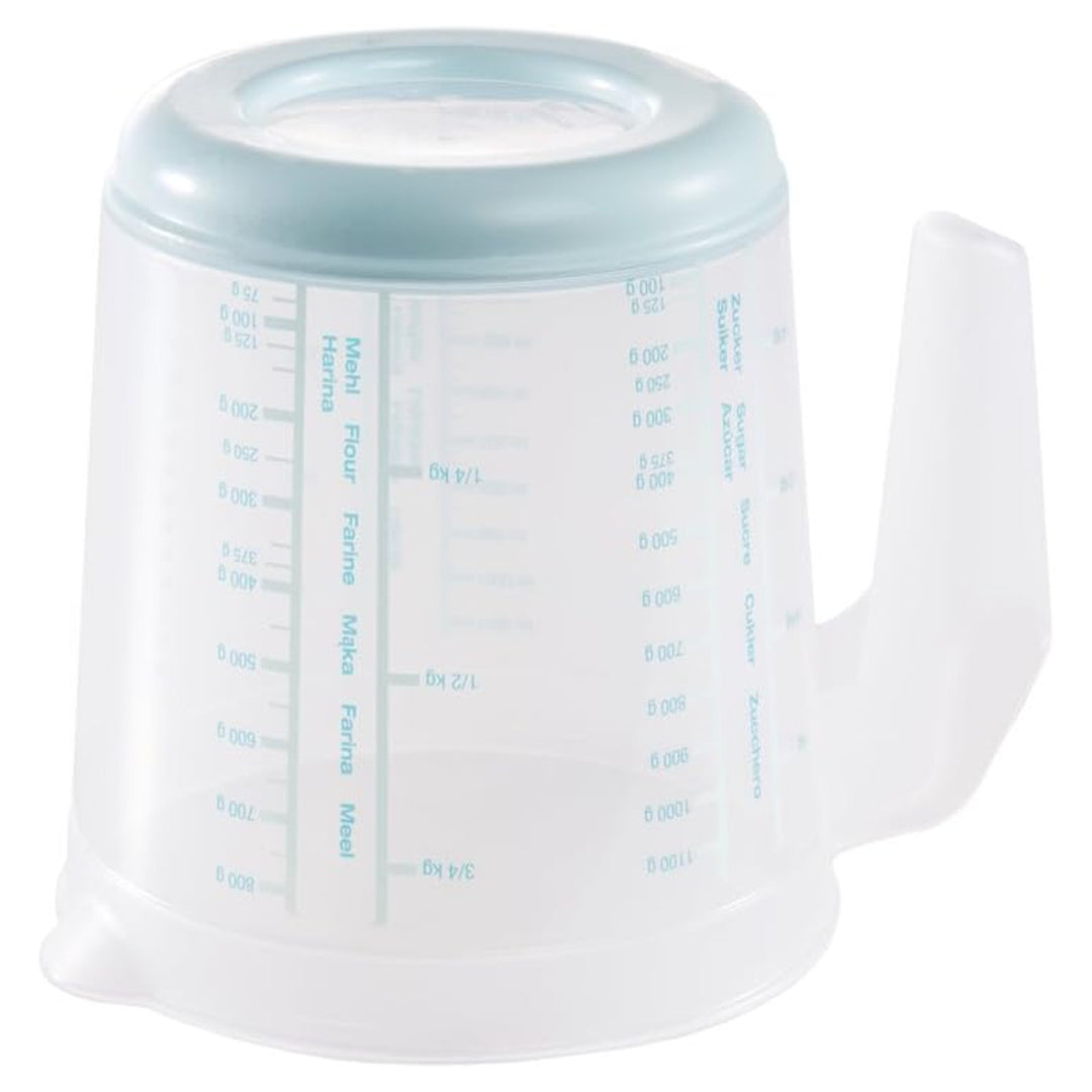 Keeeper measuring jug, non-slip, with handle, 1l, aquamarine, Masimmo