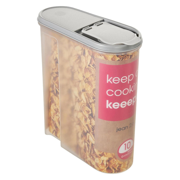 Keeeper Contenedor de cereales, laterales transparentes, 2,6l, Jean