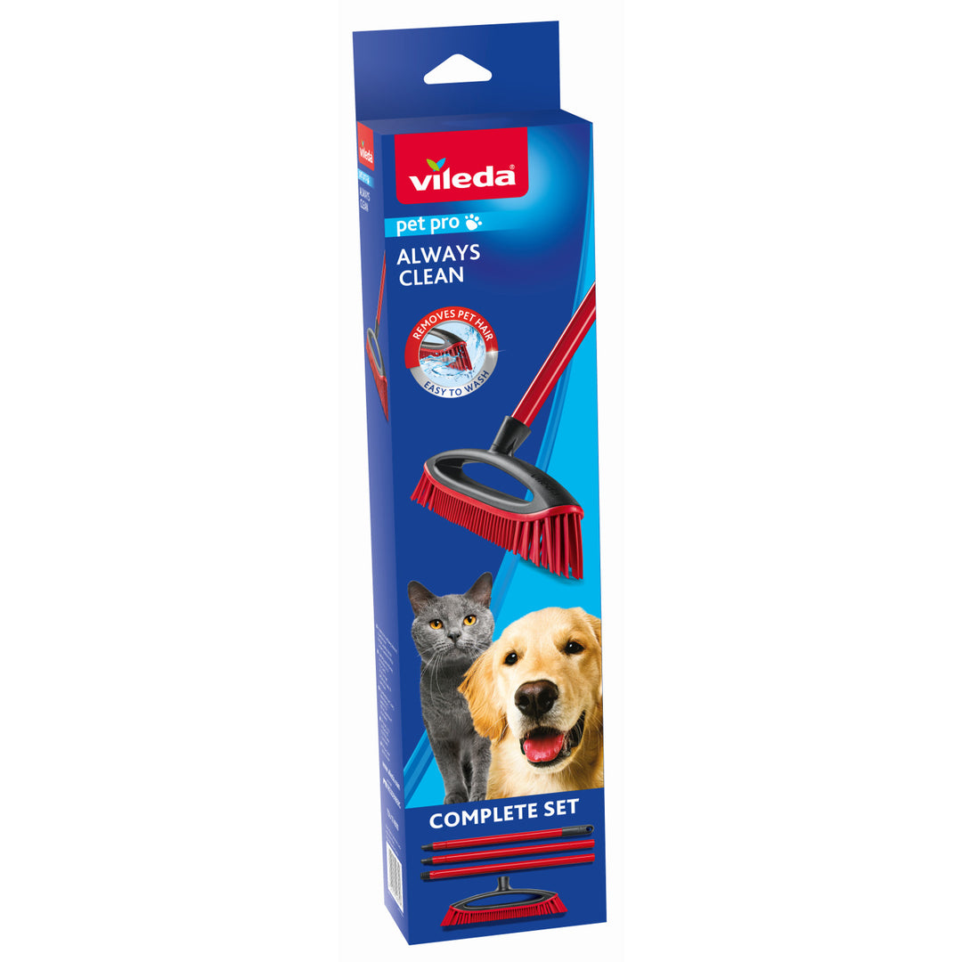 Brosse à cheveux Vileda, poils en caoutchouc, Always Clean, Pet Pro