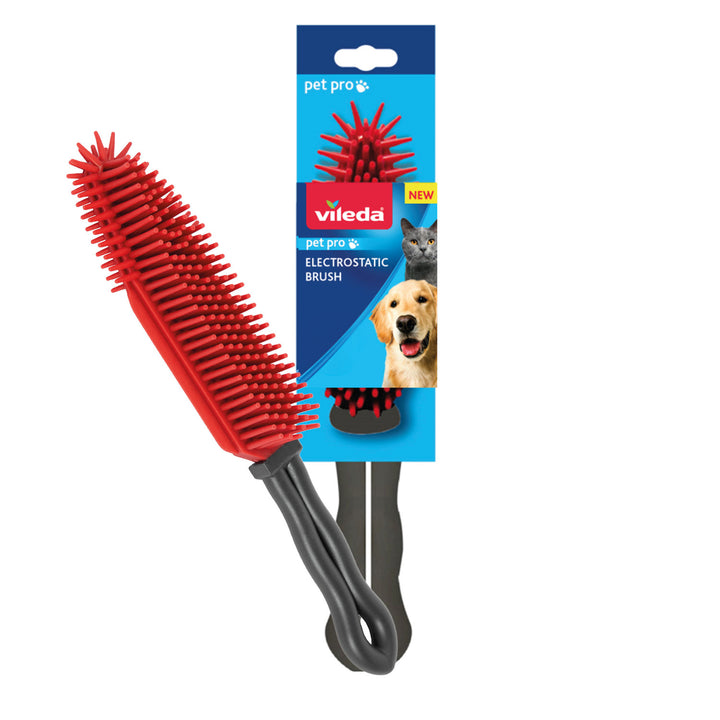 Brosse Vileda, électrostatique, pour cheveux et poils, Pet Pro