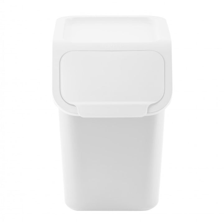 Practic, recycling garbage can, 25 liters, white, Bini 10100310