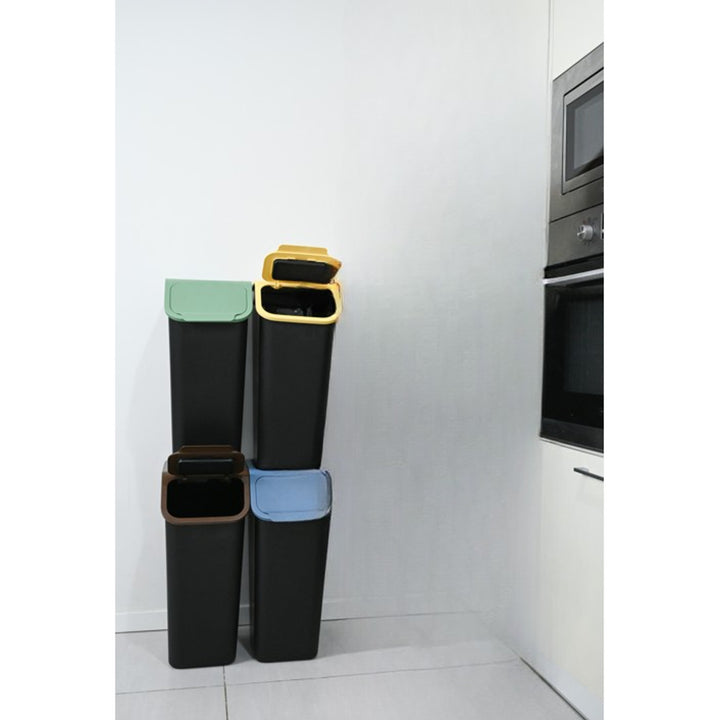 Practic container set, segregation, 4x35l, black, Bini 10103435