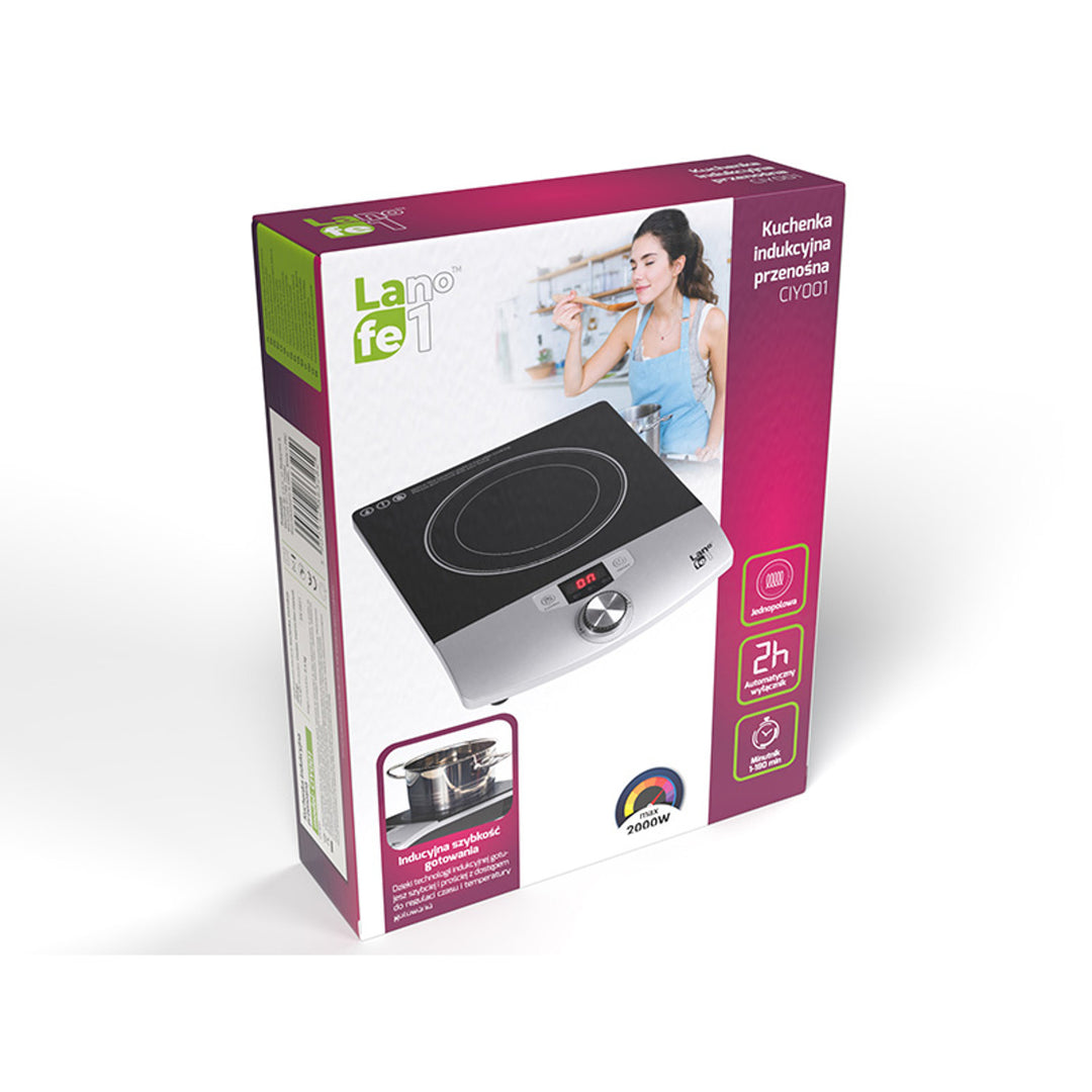 Lafe Portable Induction Cooktop: 2000W, Electric, Single Field (Model CIY 001)