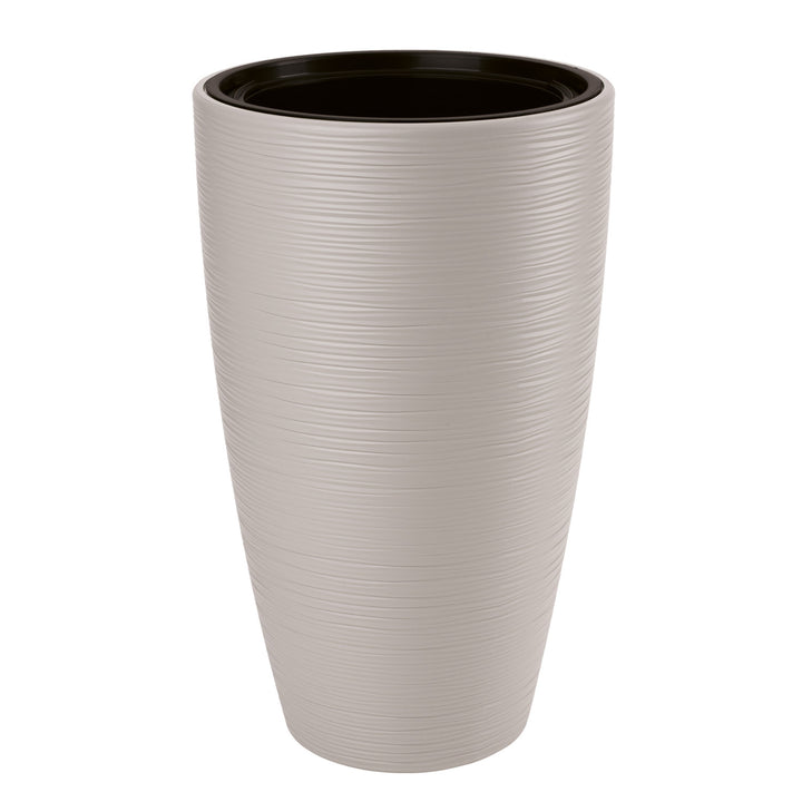 Slim Gobi 30 Light Gray Planter with Insert for Indoor and Outdoor Use