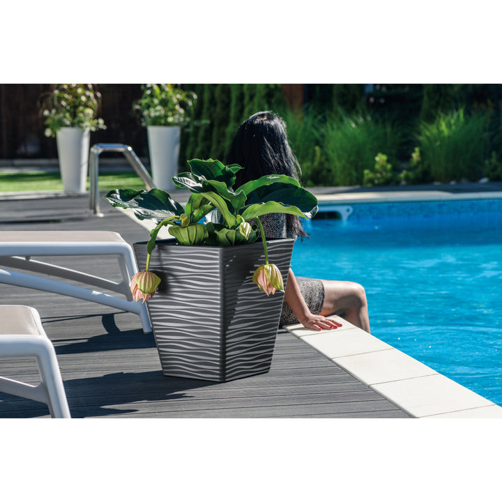 Sahara Dunes square 40 cm boîtier plastique anthracite