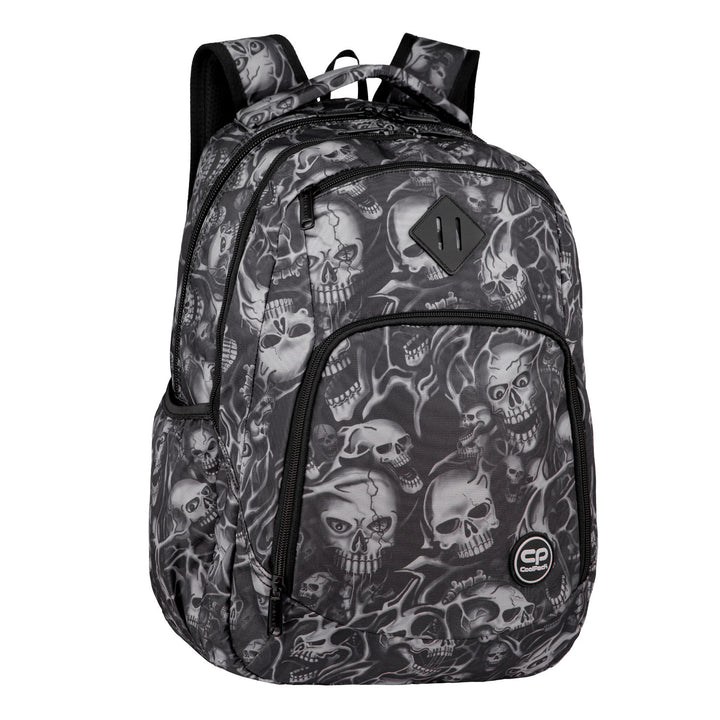 CoolPack Sac à dos pour jeunes avec têtes de mort, spacieux, confortable F024721