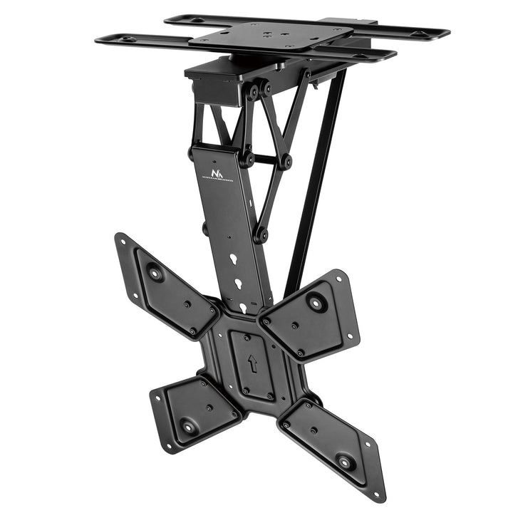 Maclean MC-491 Soporte de techo eléctrico para TV, soporte TUYA, VESA máx. 600x400, giratorio 90º, 23"-65", Carga max. 30kg