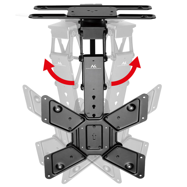 Maclean MC-491 Soporte de techo eléctrico para TV, soporte TUYA, VESA máx. 600x400, giratorio 90º, 23"-65", Carga max. 30kg