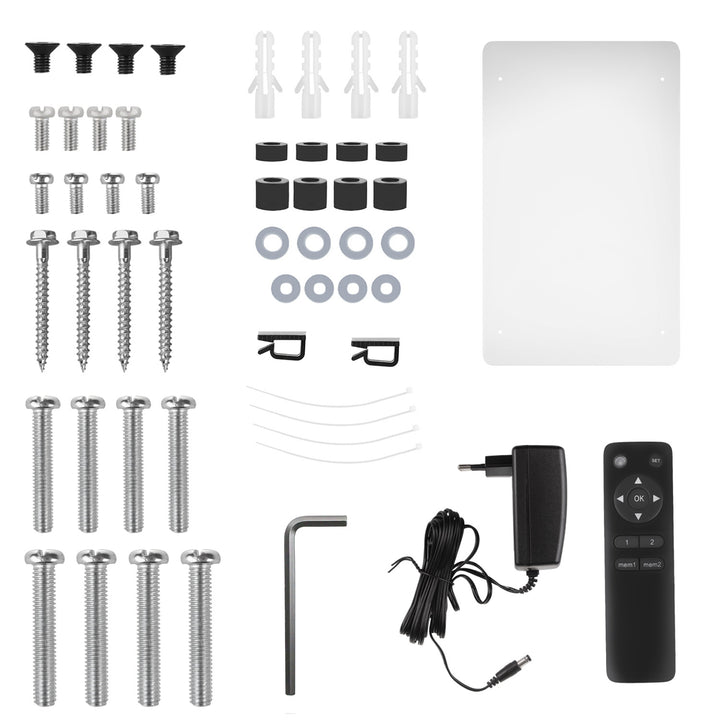 Maclean MC-491 Soporte de techo eléctrico para TV, soporte TUYA, VESA máx. 600x400, giratorio 90º, 23"-65", Carga max. 30kg