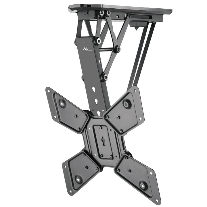 Maclean MC-492 Soporte de techo eléctrico para TV, soporte TUYA, VESA máx. 600x400, mando a distancia, 23"-55", Carga max. 30kg