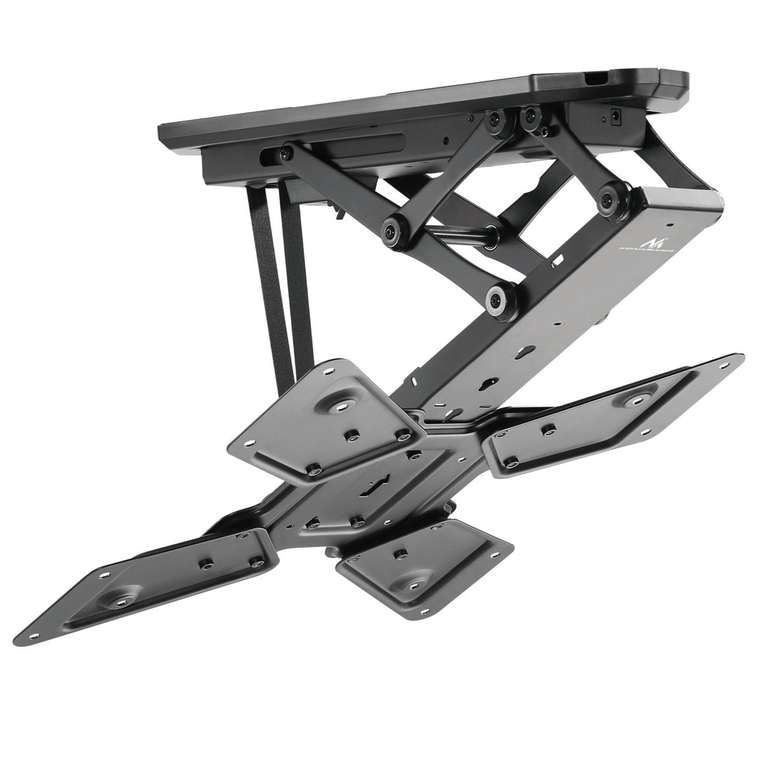 Maclean MC-492 Soporte de techo eléctrico para TV, soporte TUYA, VESA máx. 600x400, mando a distancia, 23"-55", Carga max. 30kg