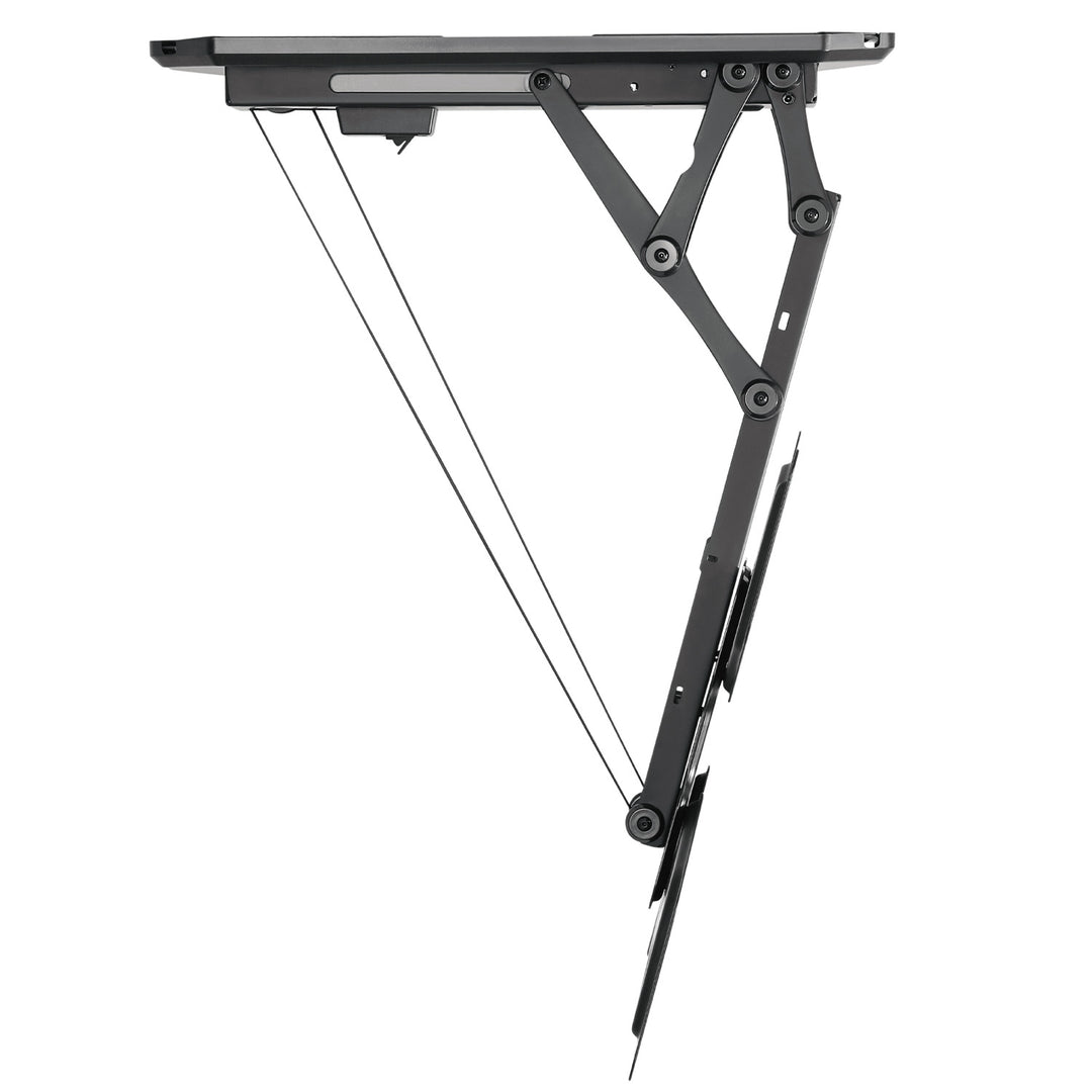 Maclean MC-492 Soporte de techo eléctrico para TV, soporte TUYA, VESA máx. 600x400, mando a distancia, 23"-55", Carga max. 30kg