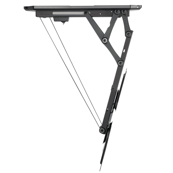 Maclean MC-492 Soporte de techo eléctrico para TV, soporte TUYA, VESA máx. 600x400, mando a distancia, 23"-55", Carga max. 30kg