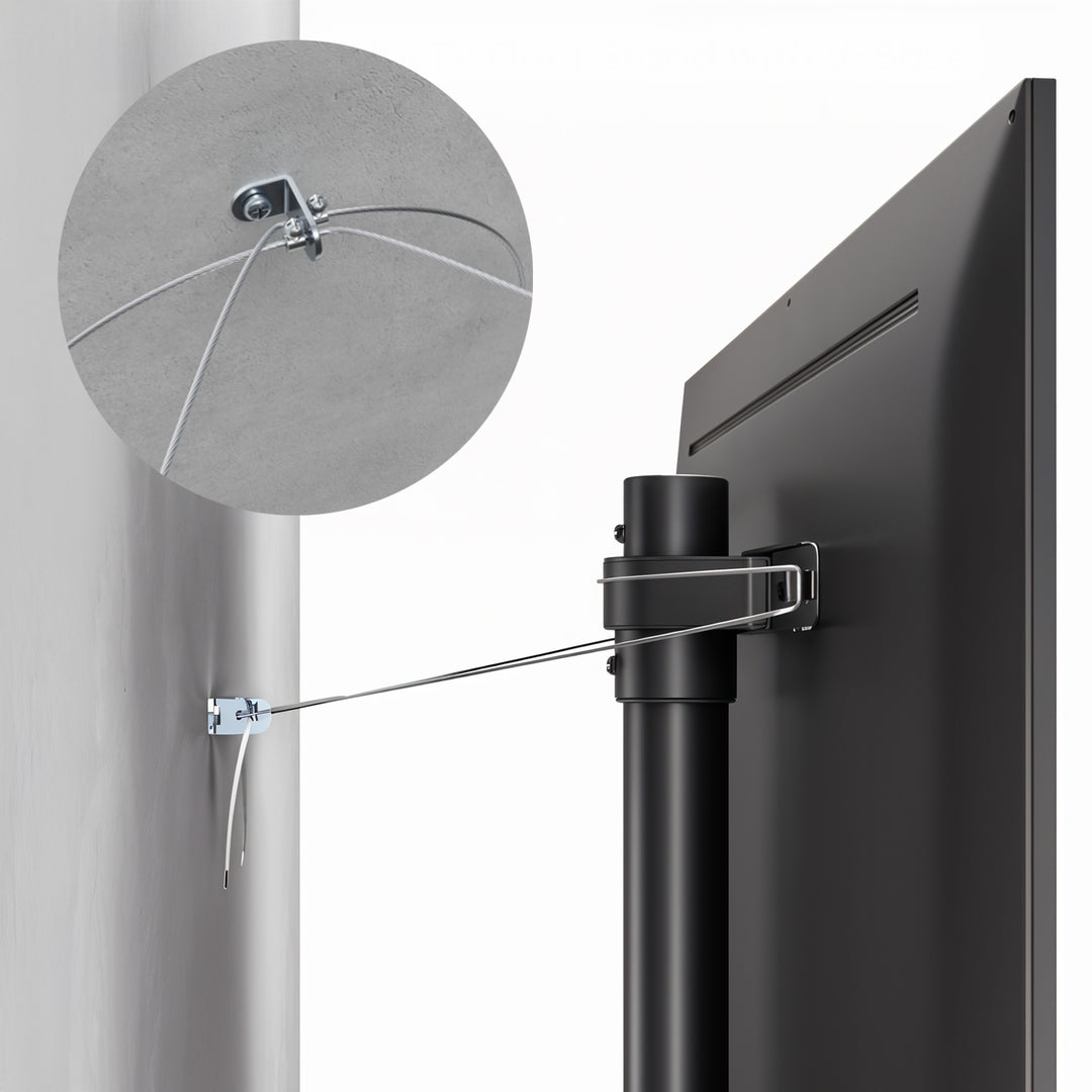 Maclean MC-494 Soporte de suelo para TV, 32-70", max. VESA 400x400, máx. 40kg