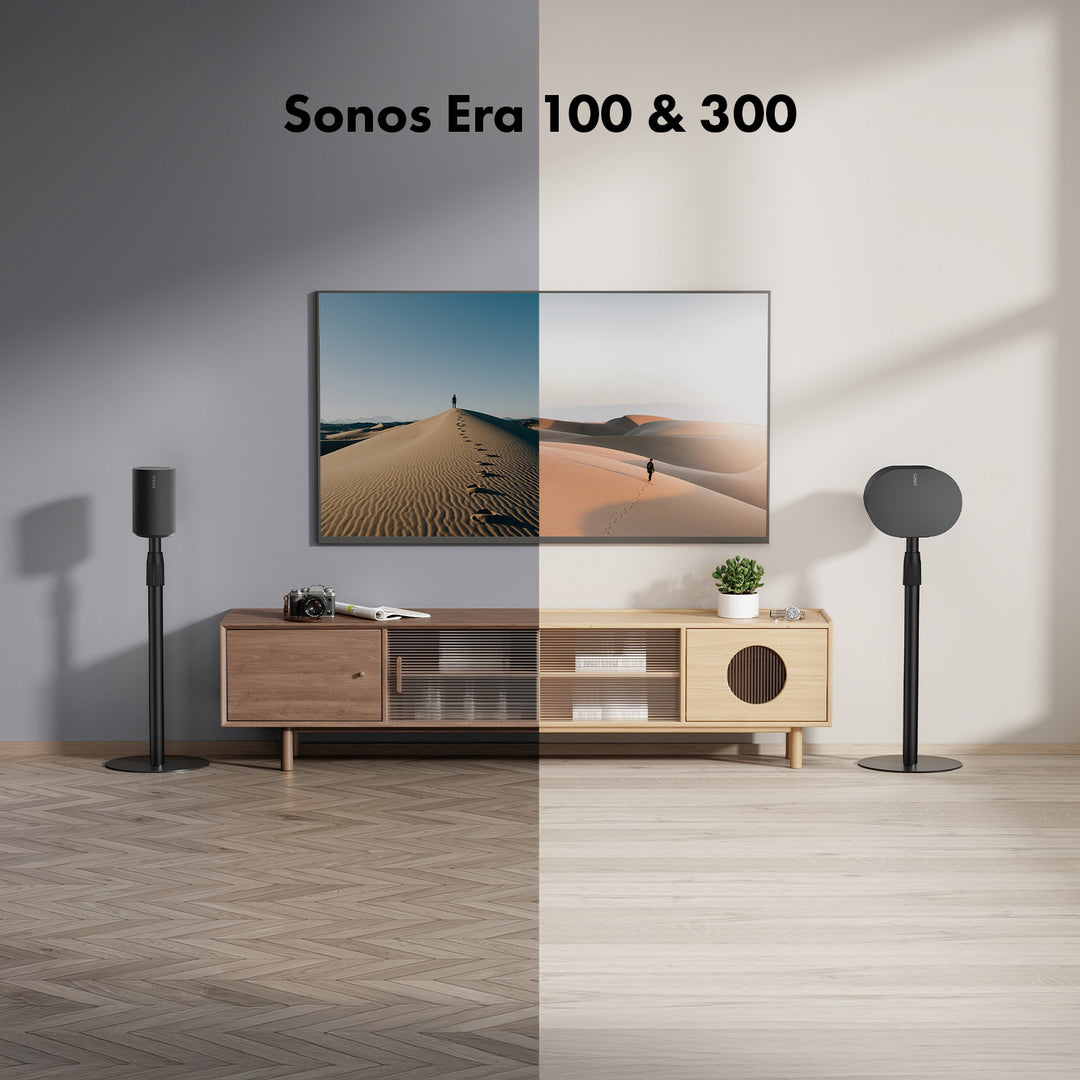 Maclean MC-496 Soporte de suelo para altavoces Sonos, Sonos Era 100 & 300, 2 unidades