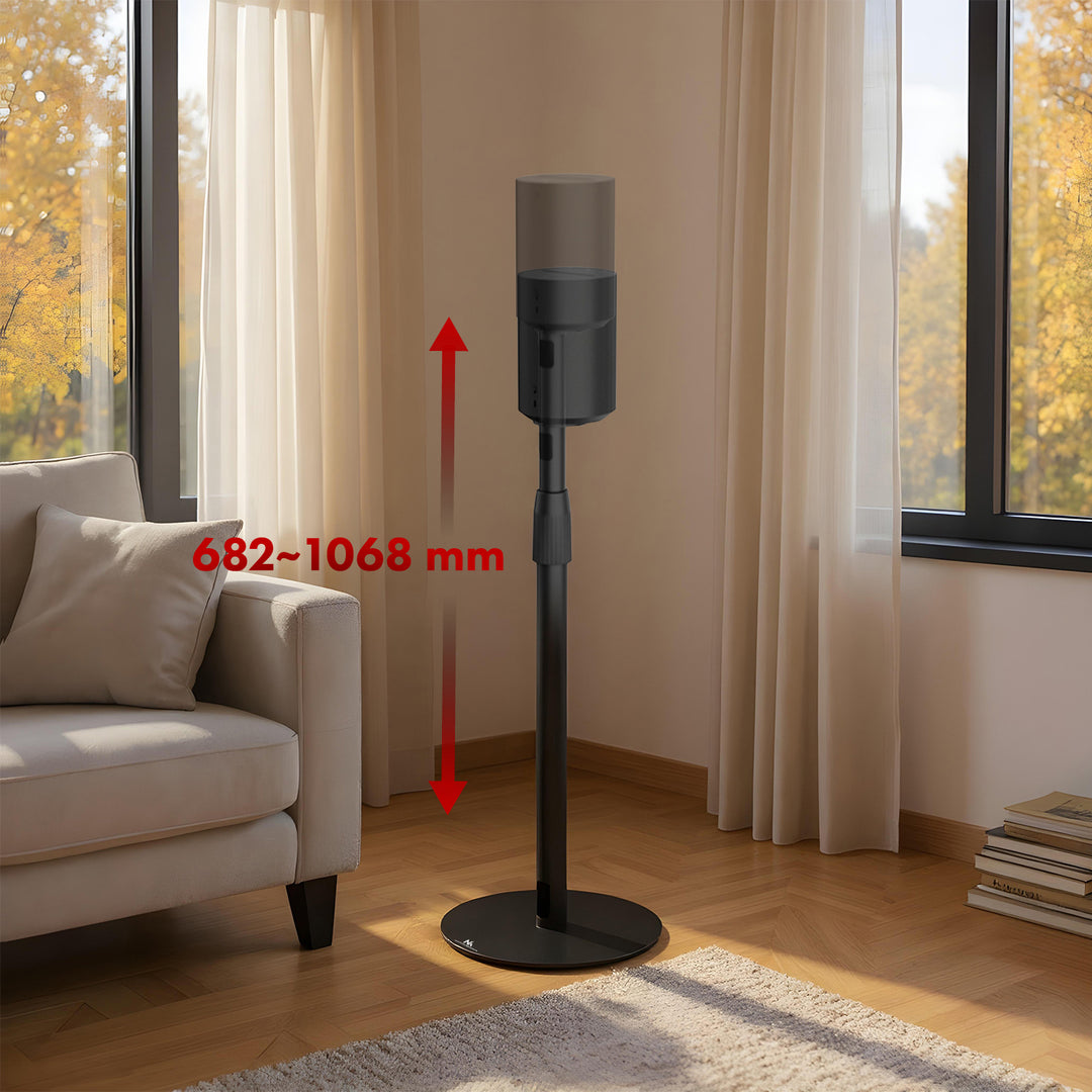 Maclean MC-496 Soporte de suelo para altavoces Sonos, Sonos Era 100 & 300, 2 unidades