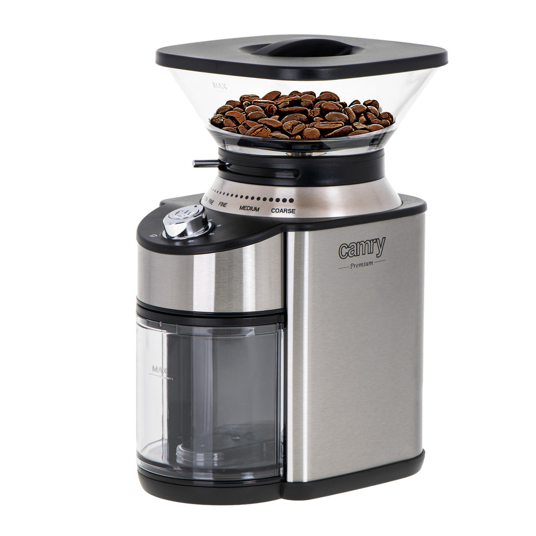 Camry CR 4443 Conical Burr Coffee Grinder, 200W with 16 Grind Settings